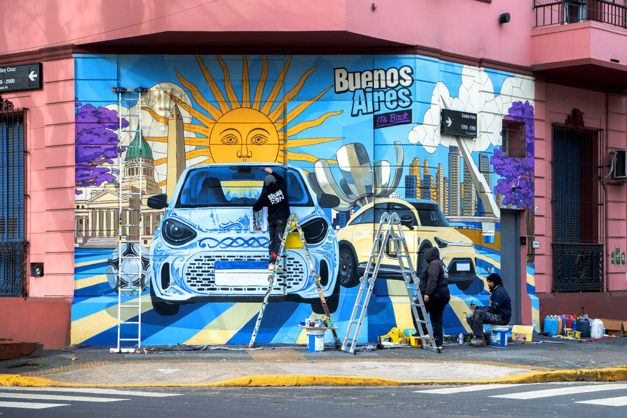 Fresque murale smart #2 à Buenos Aires