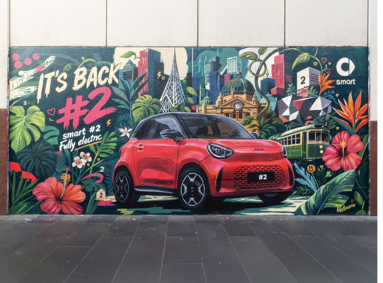 Fresque murale smart #2 à Melbourne